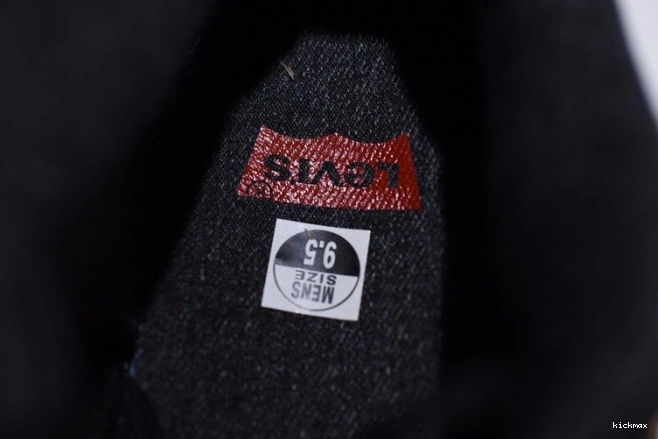Cheap MAX x Jordan 'black' Levi's Air 4 AO2571-001 0706